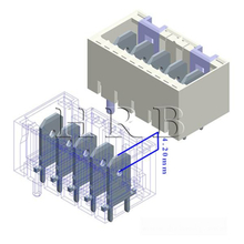 RAST 5.0 idc cable konnektör Connectors M9403
